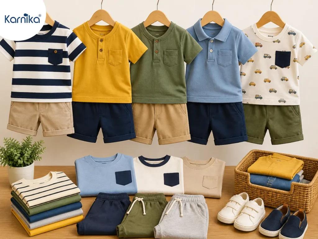 Wholesale boys clothing display