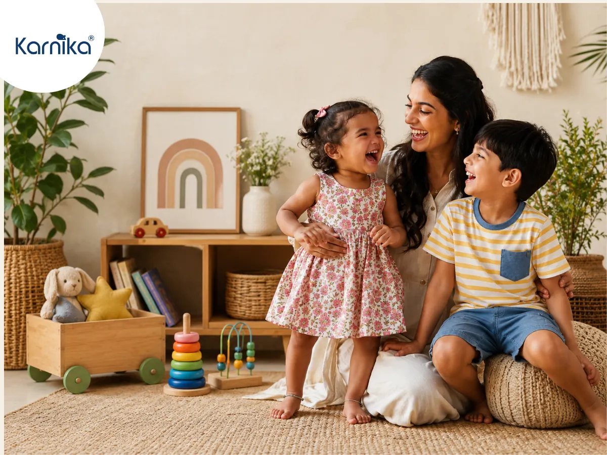 Wearing clothes by best kids apparel manufacturer India